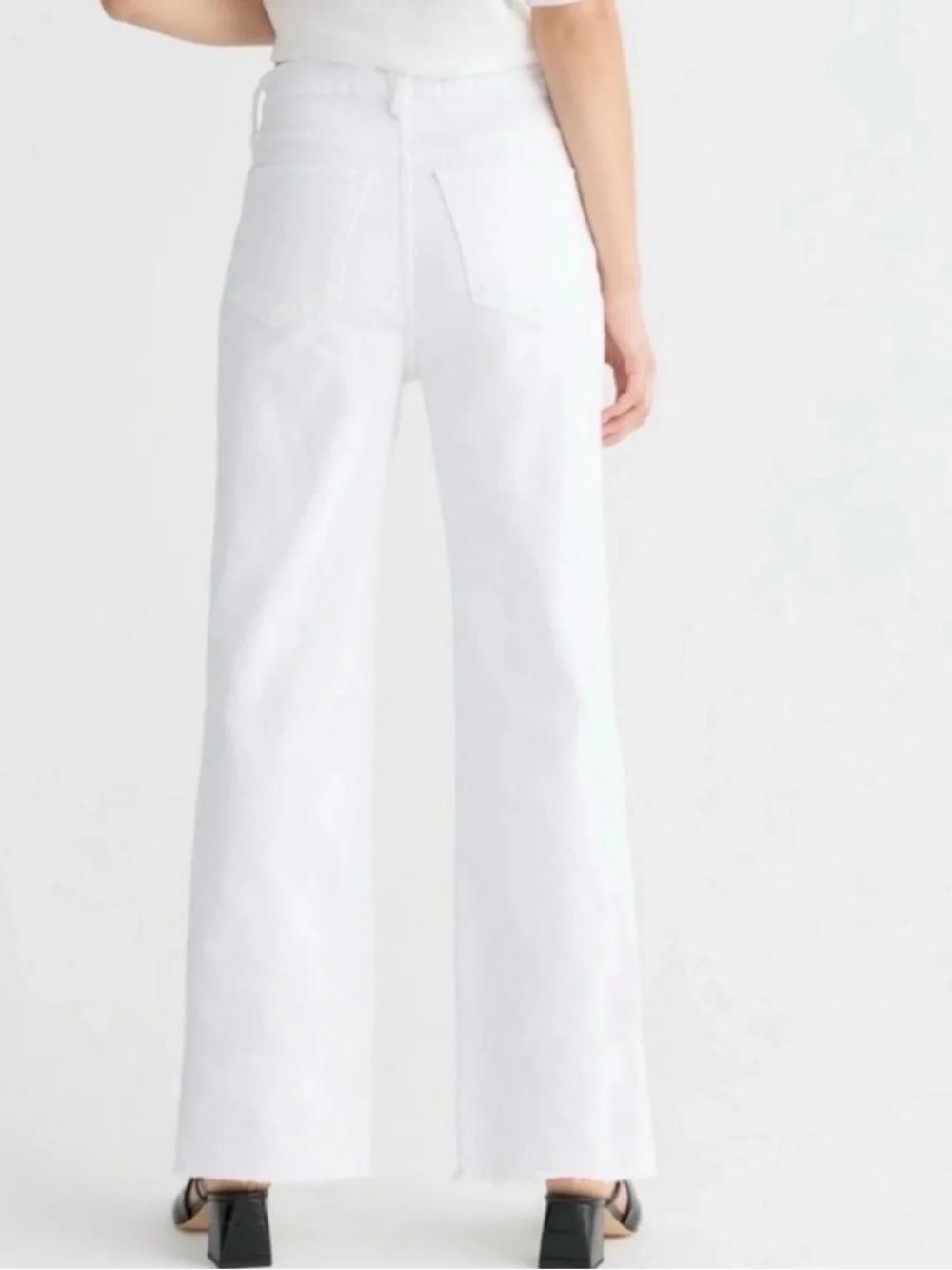 J.Crew Slim wide-leg jean in white wash Size 27